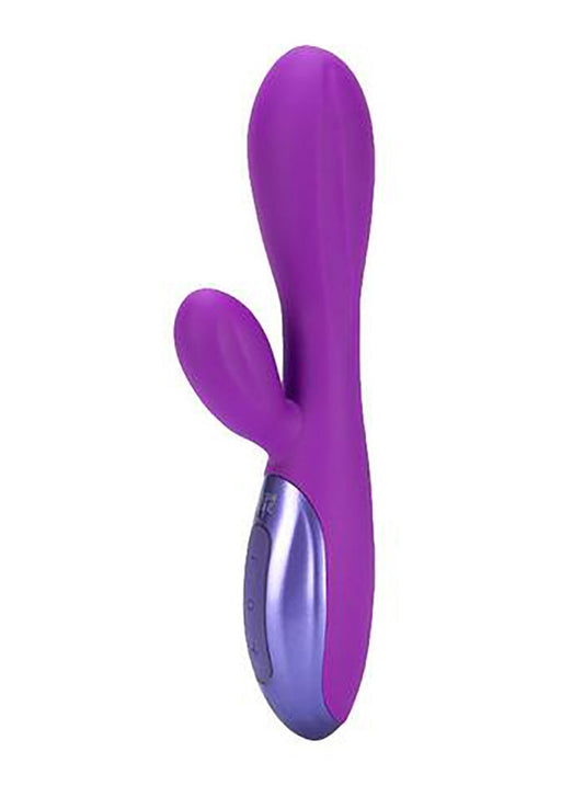 UltraZone Excite 6x Rabbit Style Silicone Vibe-Topco-Paars-SoloDuo