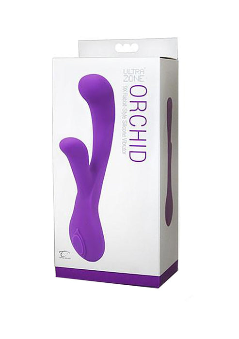UltraZone Orchid 6x Rabbit-Style Silicone Vibr.-Topco-Paars-SoloDuo
