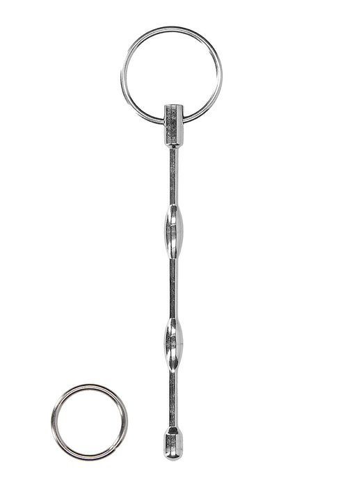 Urethral Sounding Geribbelde Plug met Ring-Ouch!-SoloDuo