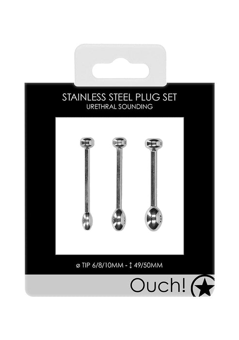 Urethral Sounding Metalen Plug Set 2-Ouch!-SoloDuo