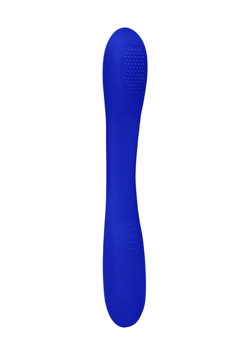 Vibrator met twee uiteinden Flex-Elegance-Blauw-SoloDuo