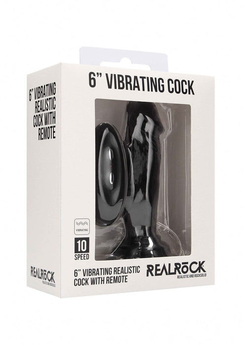 Vibrerende Realistische Dildo 15 cm (6 inch) Met Afstandbediening-RealRock-SoloDuo