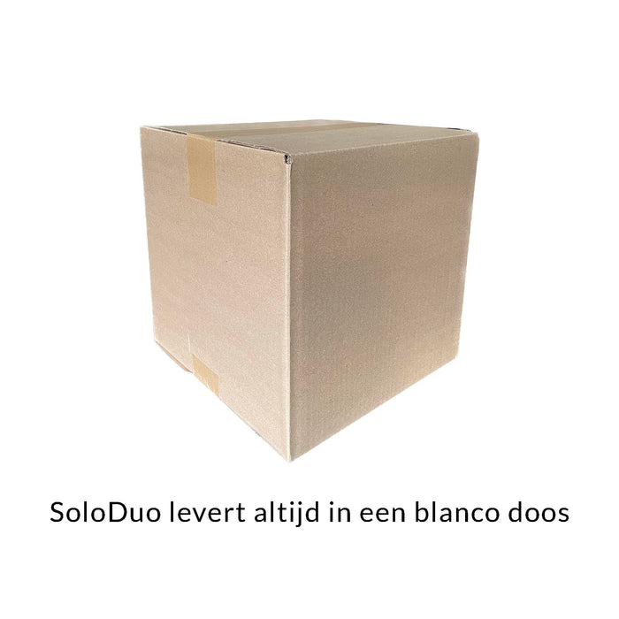 SoloDuo altijd 100% discreet verzonden in een blanco doos